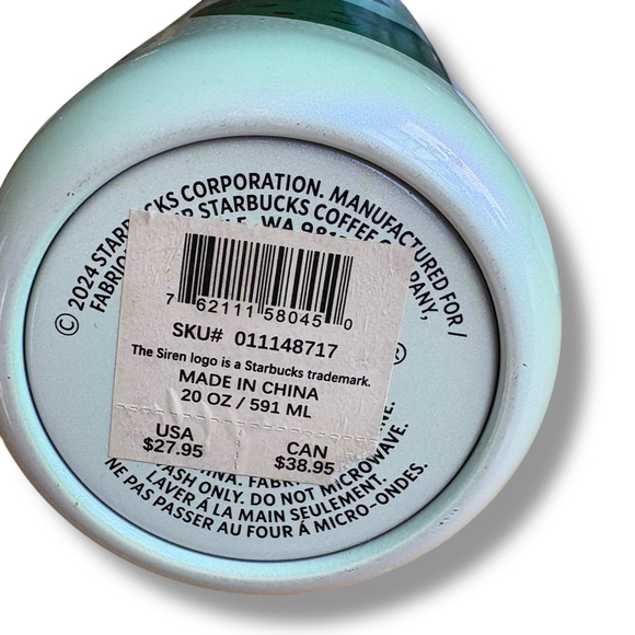 Starbucks Siren Mermaid Vacuum Insulated Stainless Steel 20 oz Tumbler 2024 - Picture 4 of 9